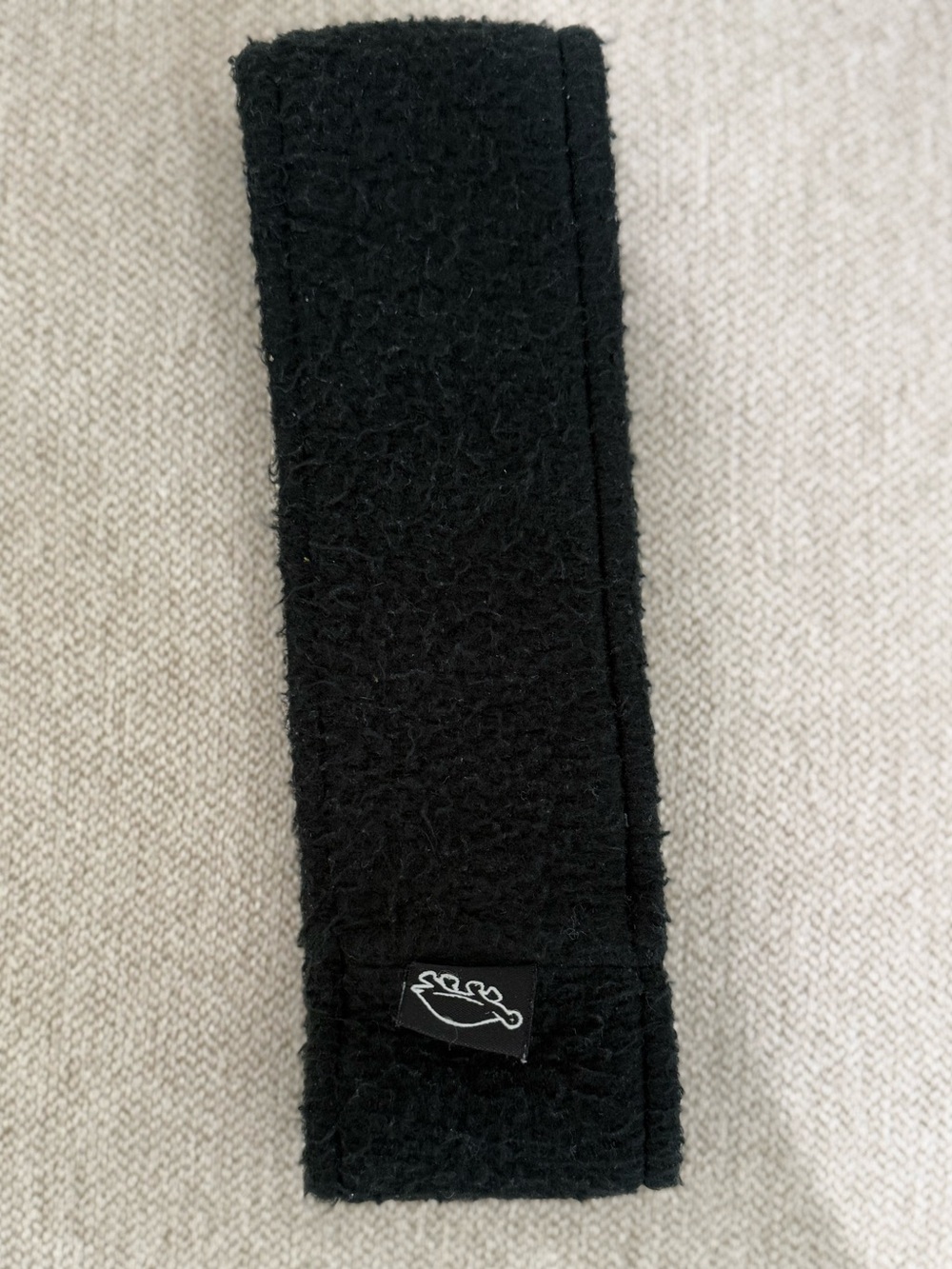 Turtle Fur Black Fleece Ear Warmer Headband One Size